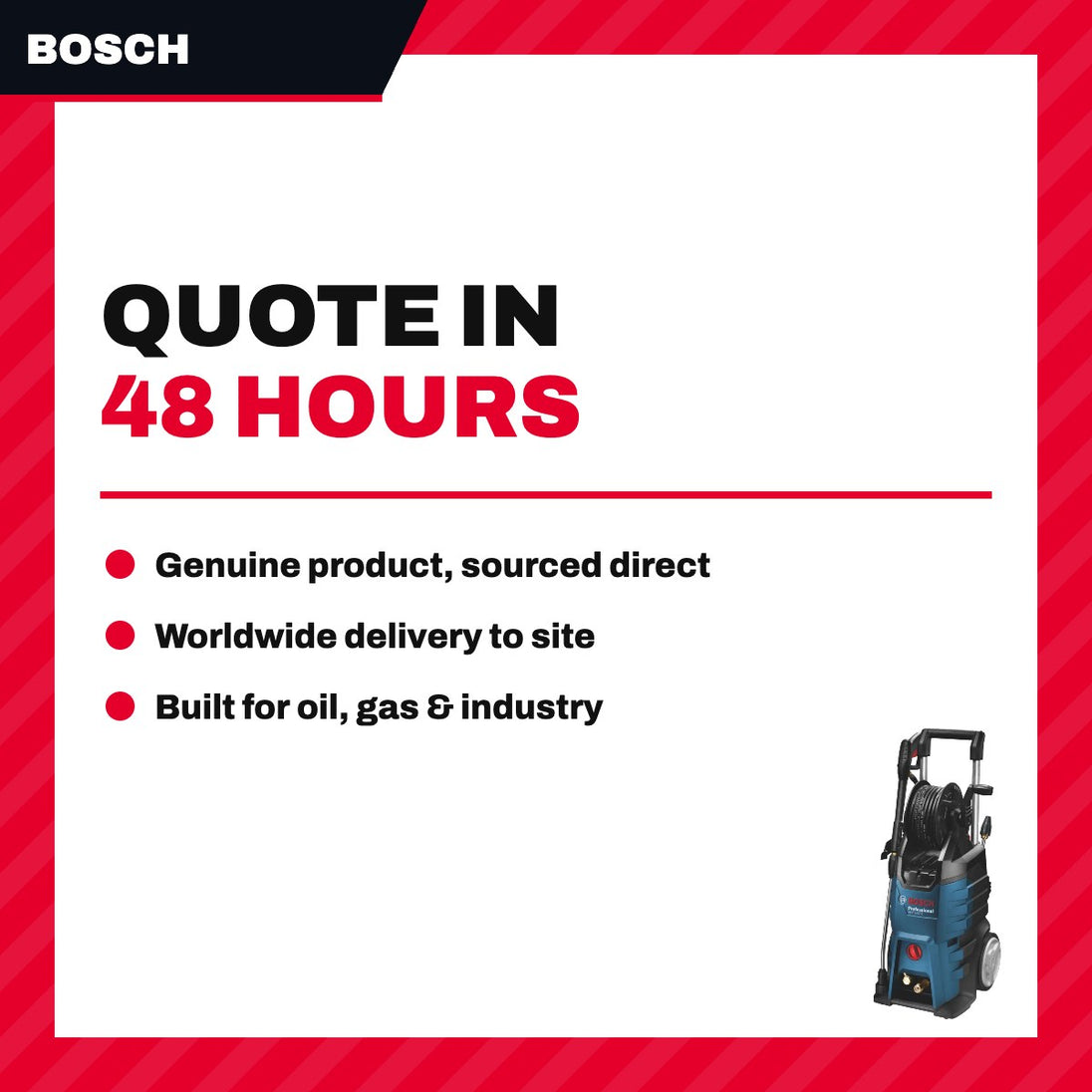 Bosch GHP 5-65X – 160 Bar Professional High Pressure Washer 2400W