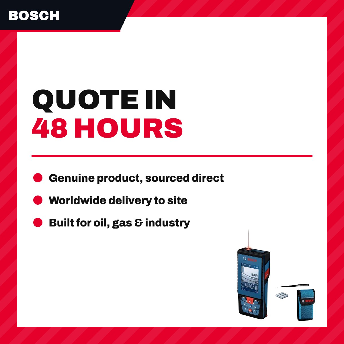 Bosch GLM 100-25 C – Professional Laser Distance Meter 100 m