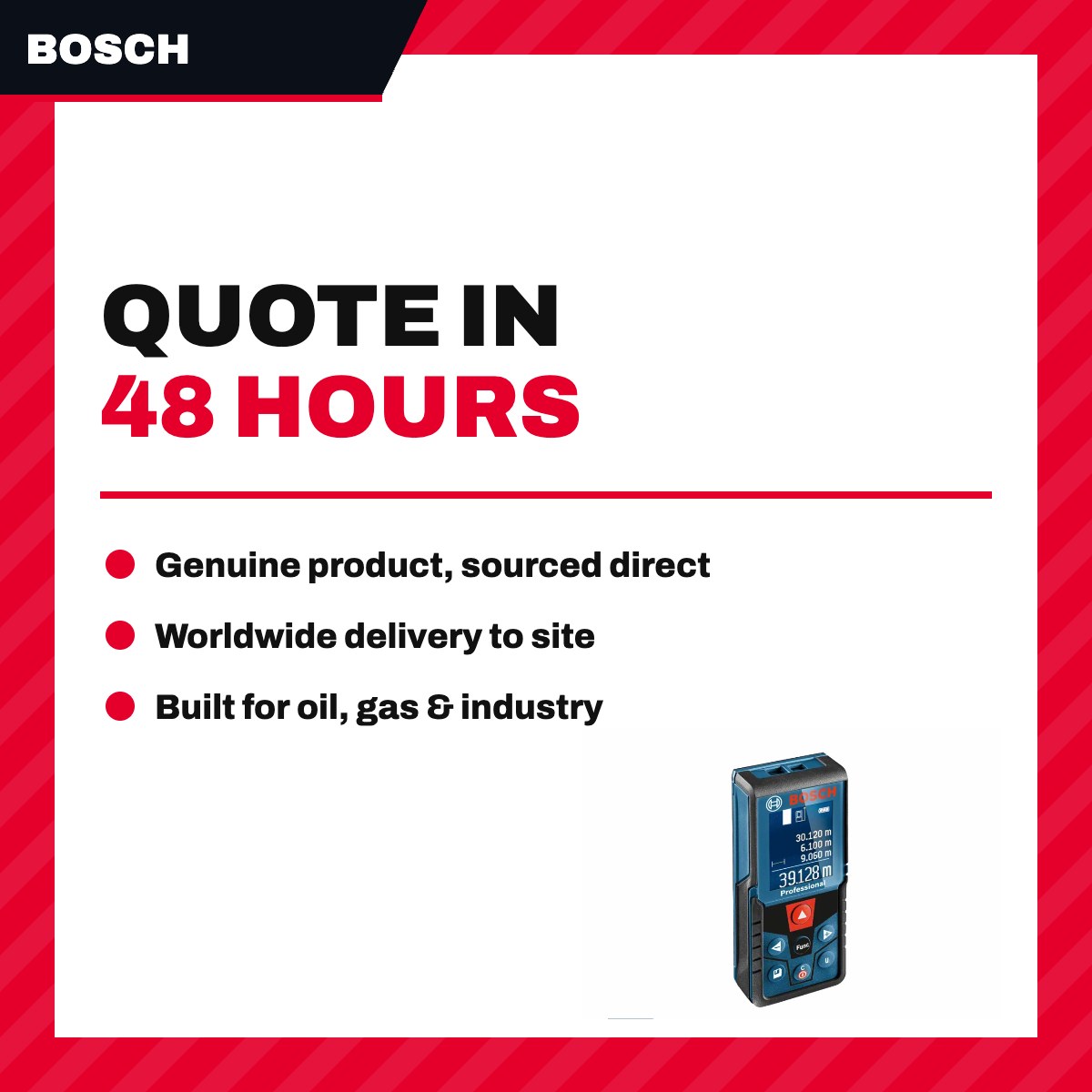 Bosch GLM – Laser Measurement Device