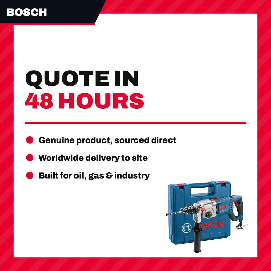 Bosch GSB 162-2 – 220V Drill. Professional High-Powered 2-Gear Corded Impact Drill Designed For The Toughest Applications Includ