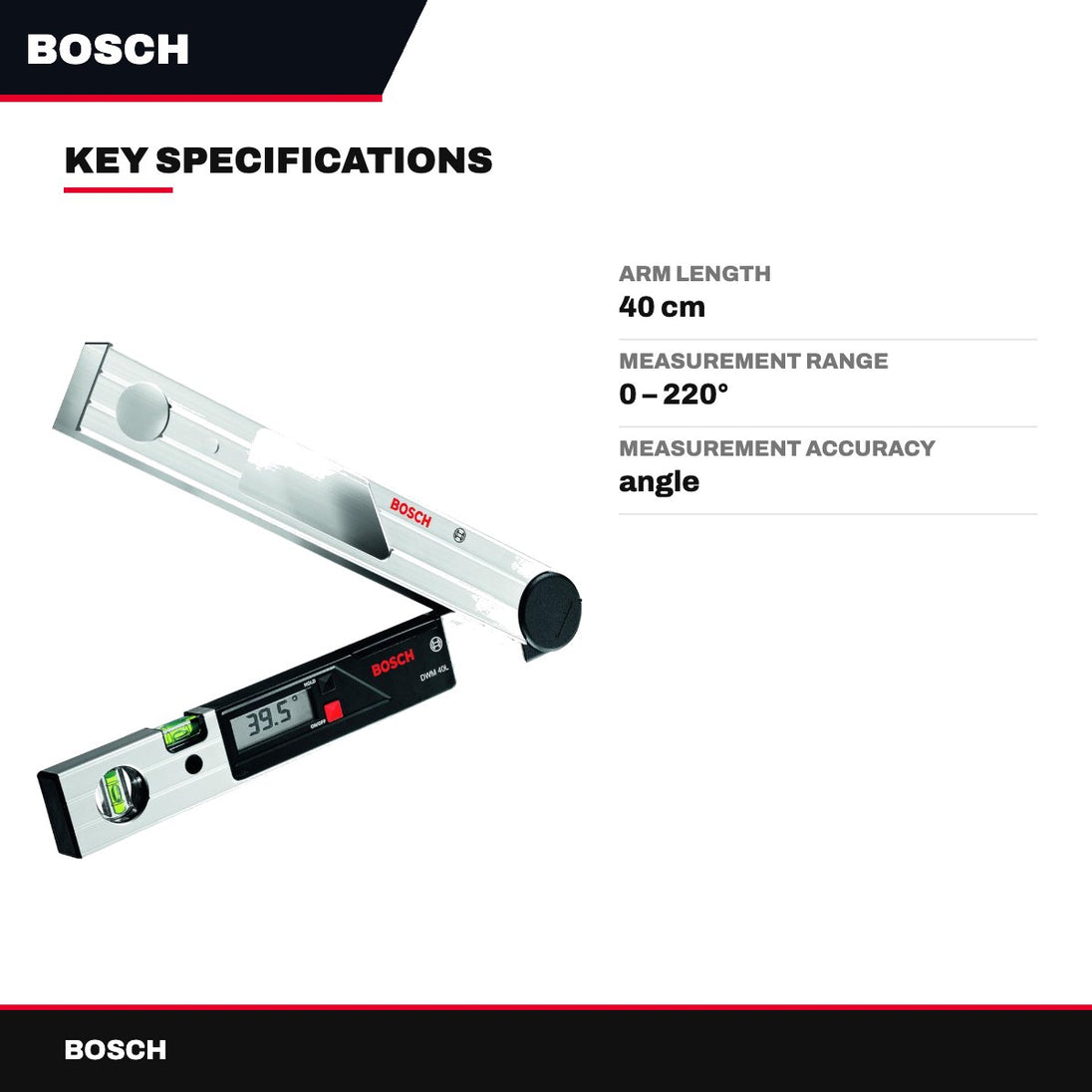 Bosch – Measuring Tool Intended For Measuring And Transferring Angles Necessary For Levelling Activities During Any Ma