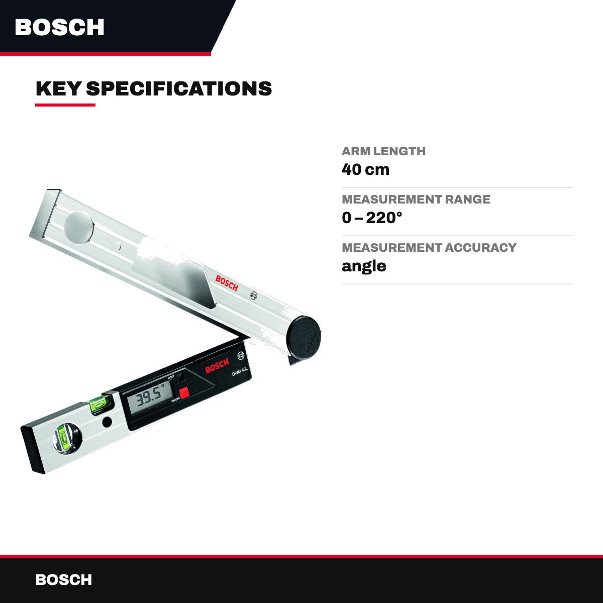Bosch – Measuring Tool Intended For Measuring And Transferring Angles Necessary For Levelling Activities During Any Ma