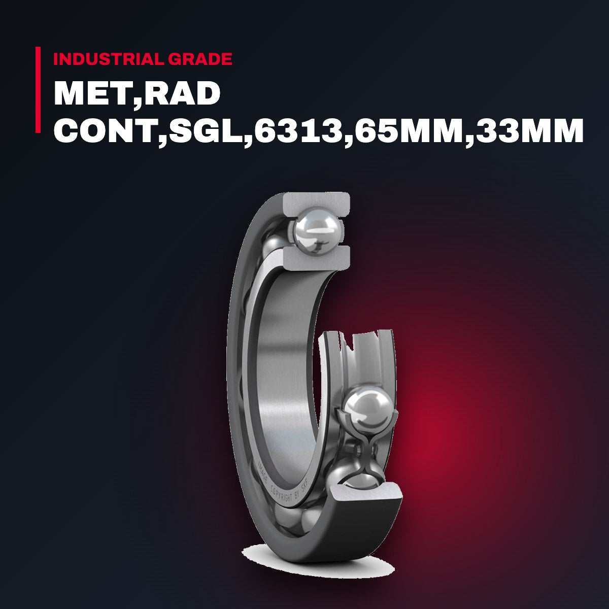 Brg-Ball – Met,Rad Cont,Sgl,6313,65Mm,33Mm