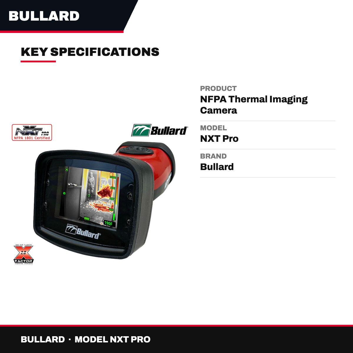 Bullard NXT Pro – NFPA Thermal Imaging Camera