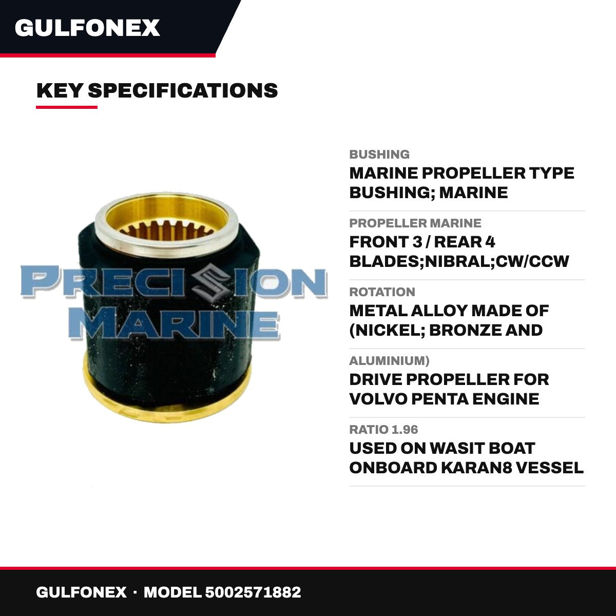 Bushing – Marine Propeller Type Bushing, Marine Propeller Type