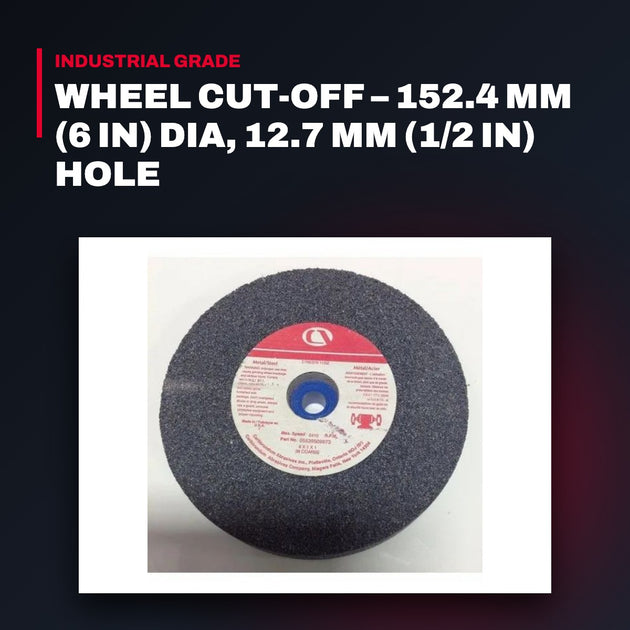 Carborundum Abbrasives Gb A54-R-RC1 – Wheel Cut-Off – 152.4 Mm (6 In) Dia, 12.7 Mm (1/2 In) Hole