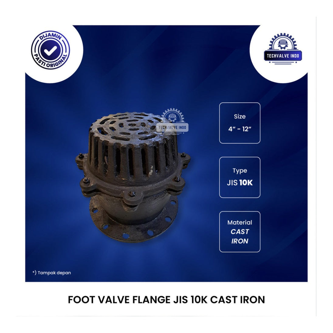 Cast Iron Foot Valve -12 "