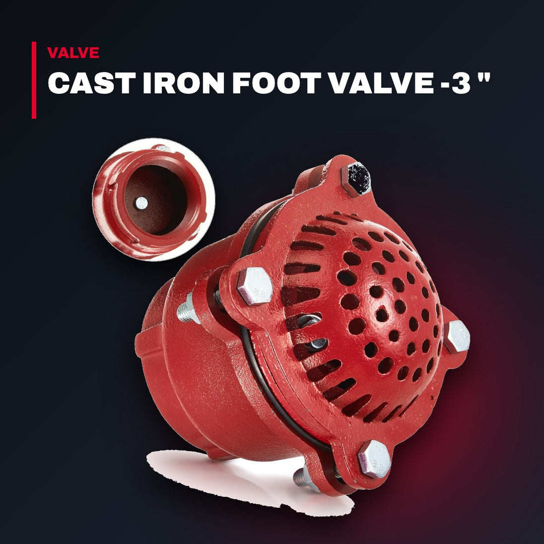 Cast Iron Foot Valve -3 "