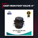Cast Iron Foot Valve- 8 "