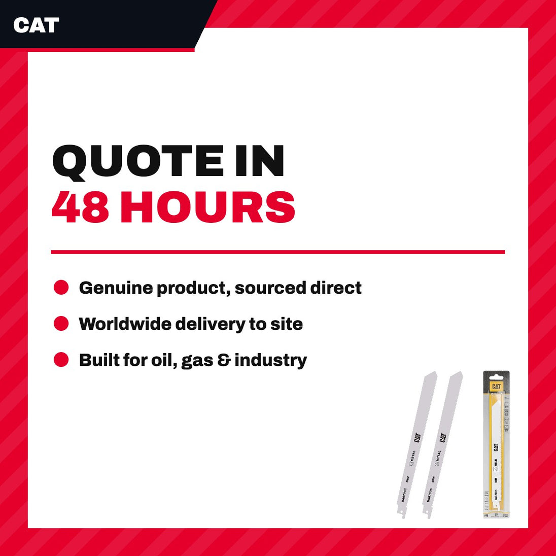 CAT DA07005 – Metal Saw Blade 228 mm