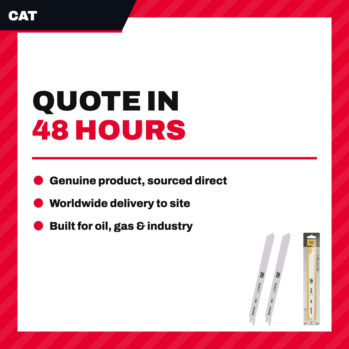 CAT DA07005 – Metal Saw Blade 228 mm