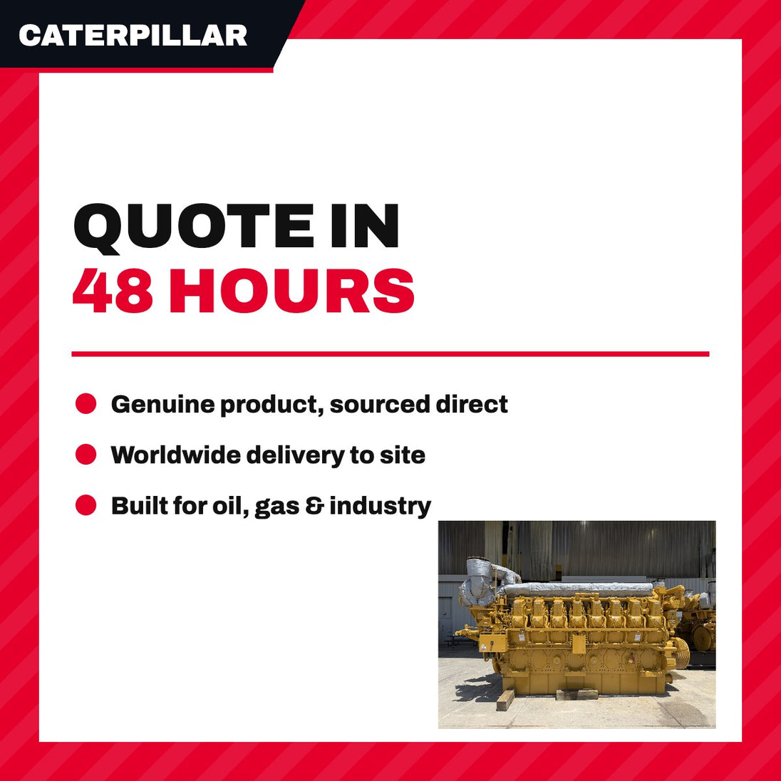 Caterpillar 189-4583 – Engine – Gas Type, 3875 Hp Bhp