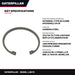 Caterpillar 1J6472 – Ring Retaining Internal – Internal Type, 95.91Mm Housing