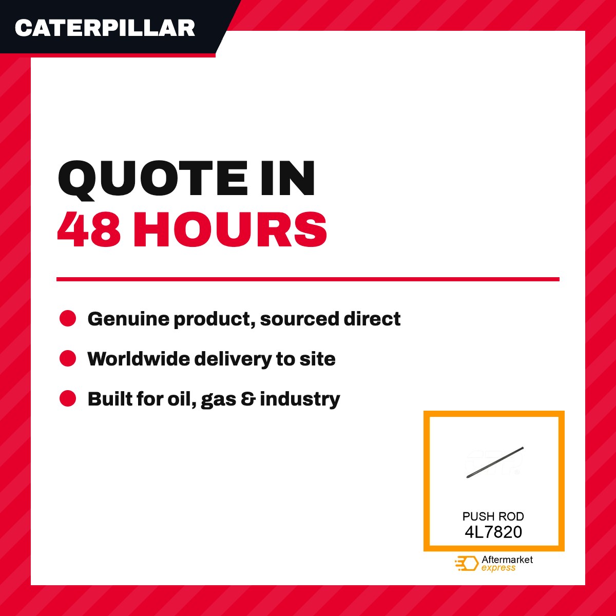 Caterpillar 4L7820 – Rod – Rod Type