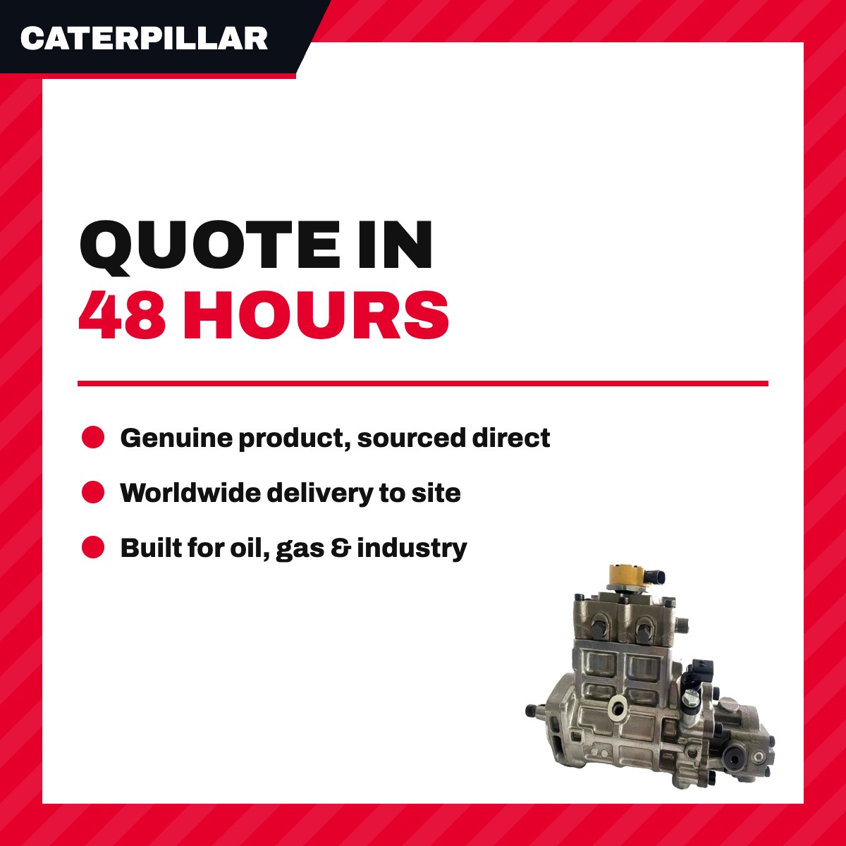 Caterpillar 6N2838 – Shaft – Fuel Injection Pump Type, 12.560 Mm Max Od