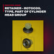 Caterpillar 6N7154 – Retainer – Rotocoil Type, Part Of Cylinder Head Group