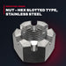 Caterpillar 8C0503 – Nut – Hex Slotted Type, Stainless Steel