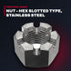 Caterpillar 8C0503 – Nut – Hex Slotted Type, Stainless Steel