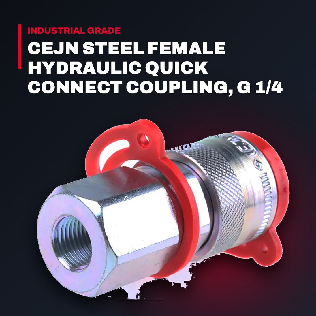 Cejn 115 – Steel Female Hydraulic Quick Connect Coupling G 1/4