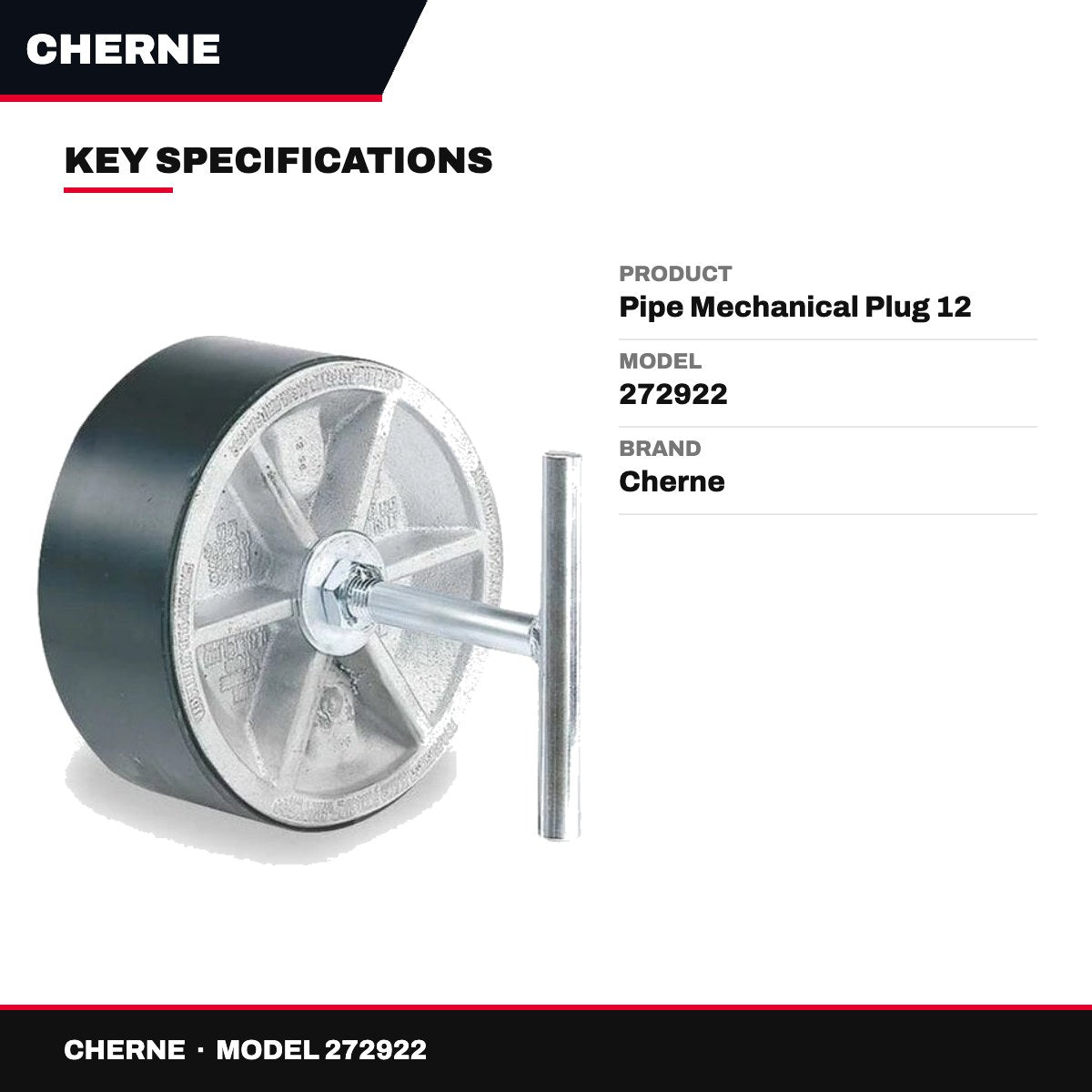 Cherne 272922 – Pipe Mechanical Plug 12