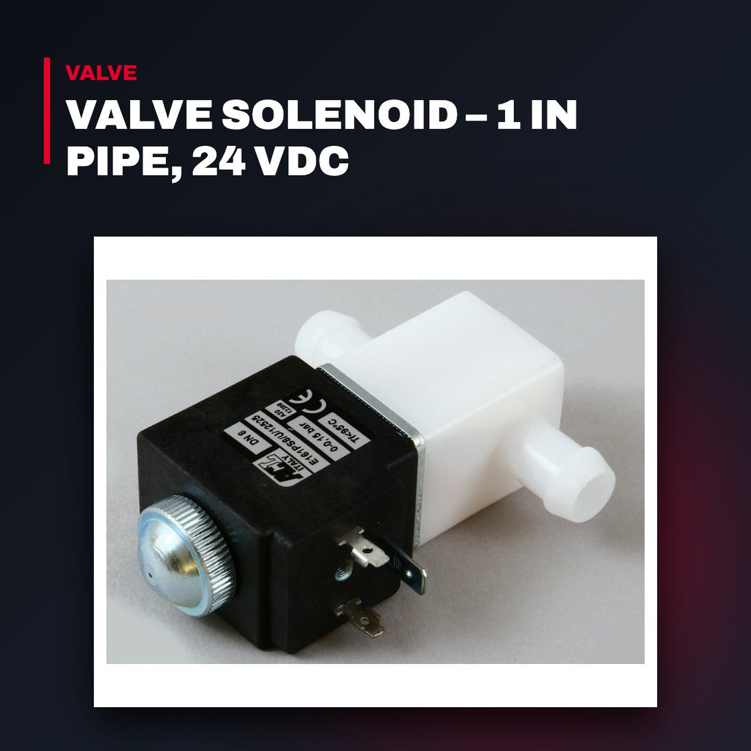 Clarke Fire Protection 24V 0C051852 – Valve Solenoid – 1 In Pipe, 24 Vdc