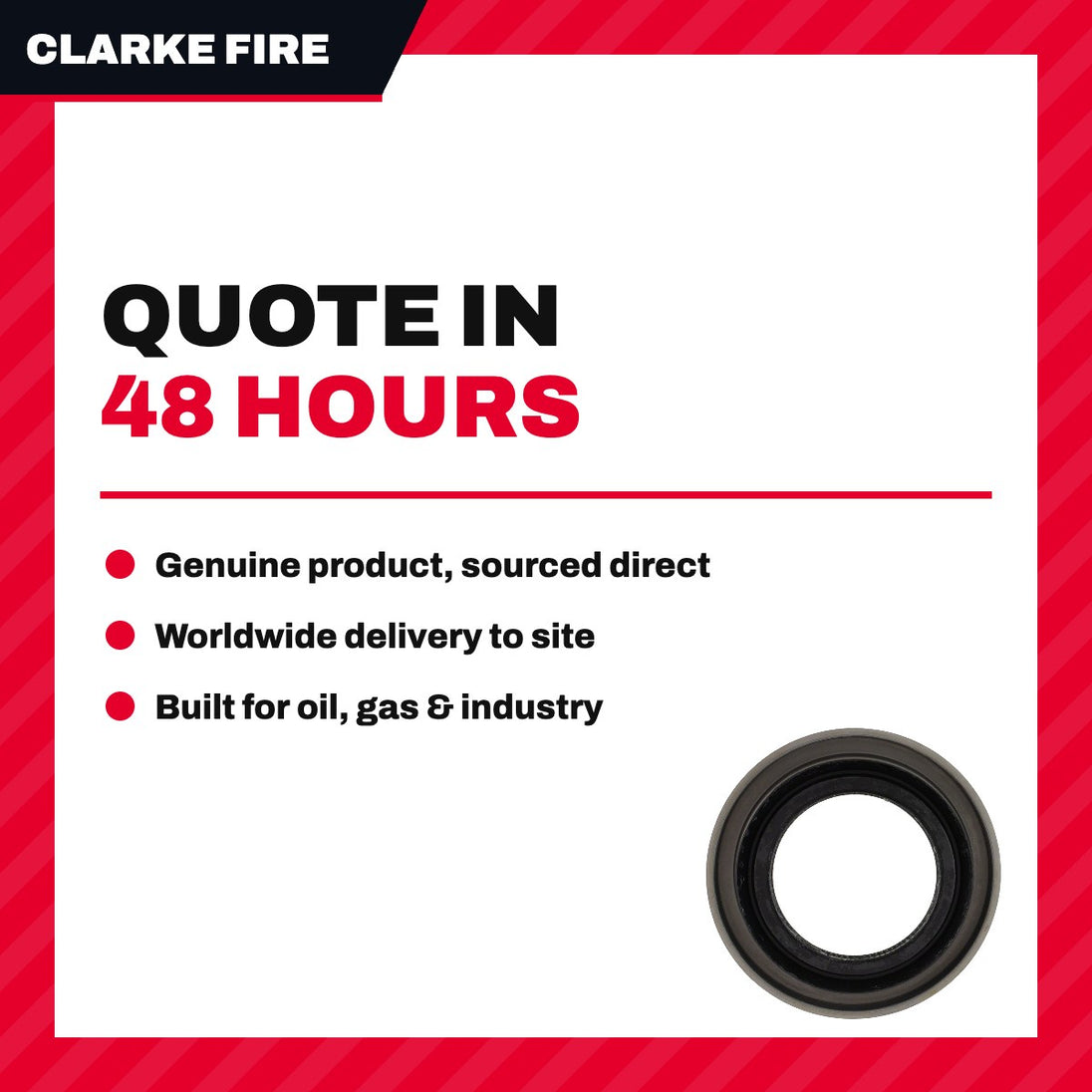 Clarke Fire Protection – Seal, Oil, Rear