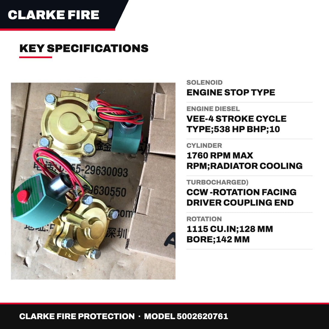 Clarke Fire Protection – Engine Stop Solenoid