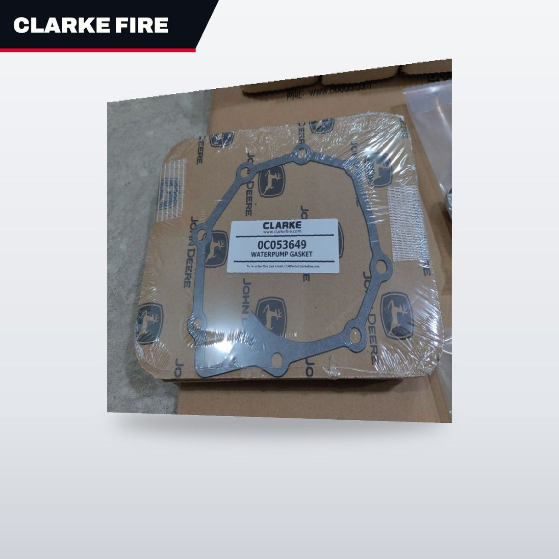 Clarke Fire Protection – Gasket, Water Pump, Ju