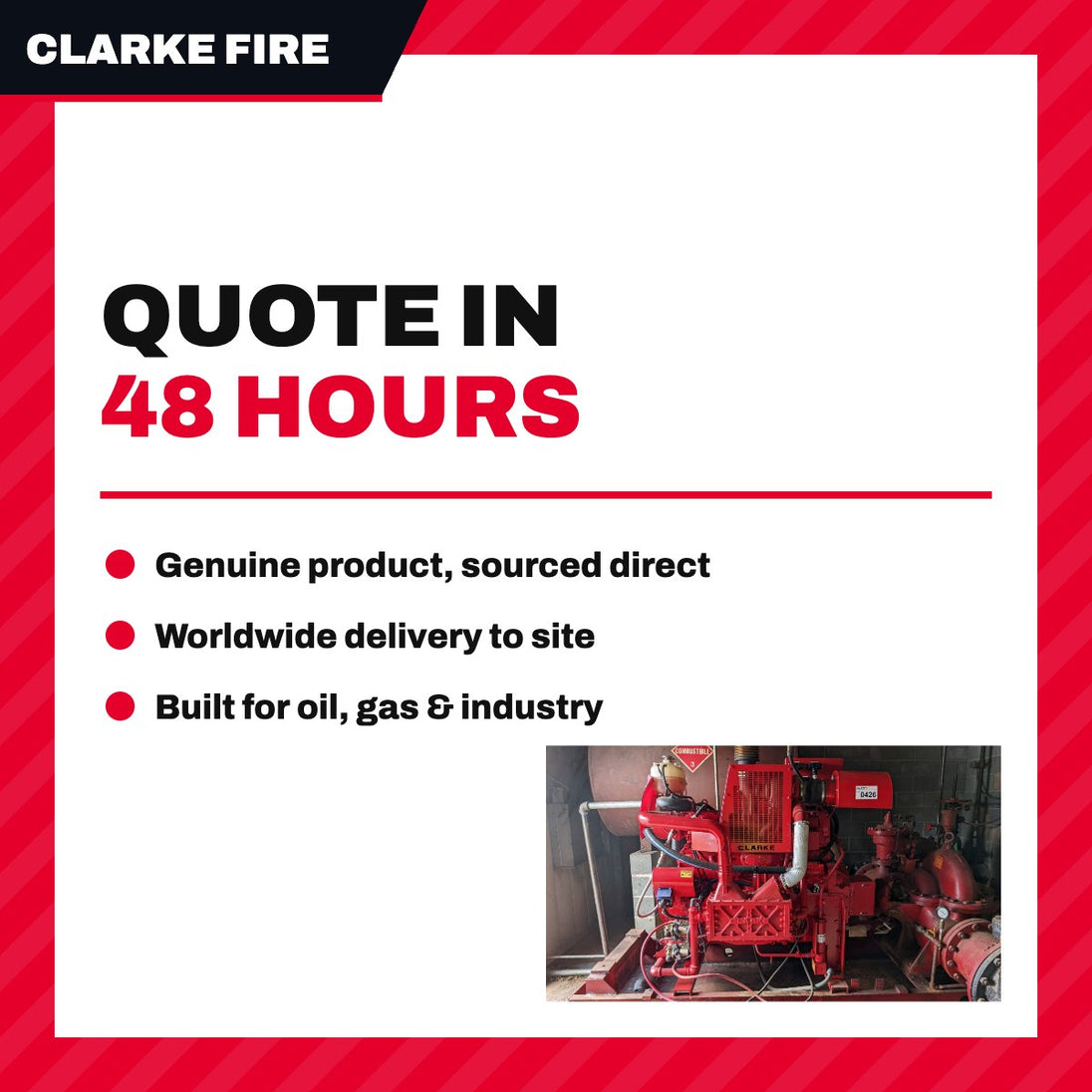 Clarke Fire Protection – Hose, For Water Pump To Radiator