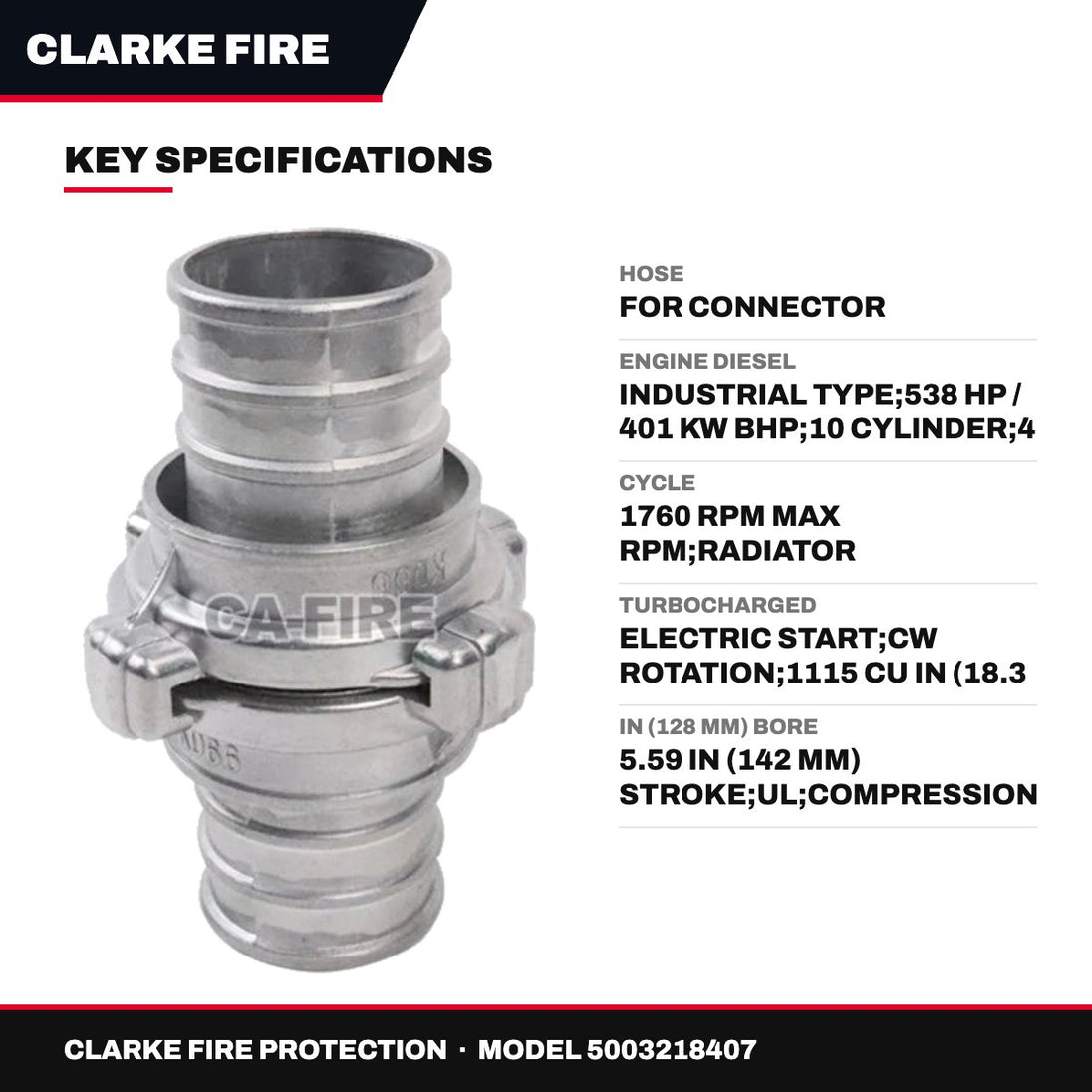 Clarke Fire Protection – Hose, For Connector