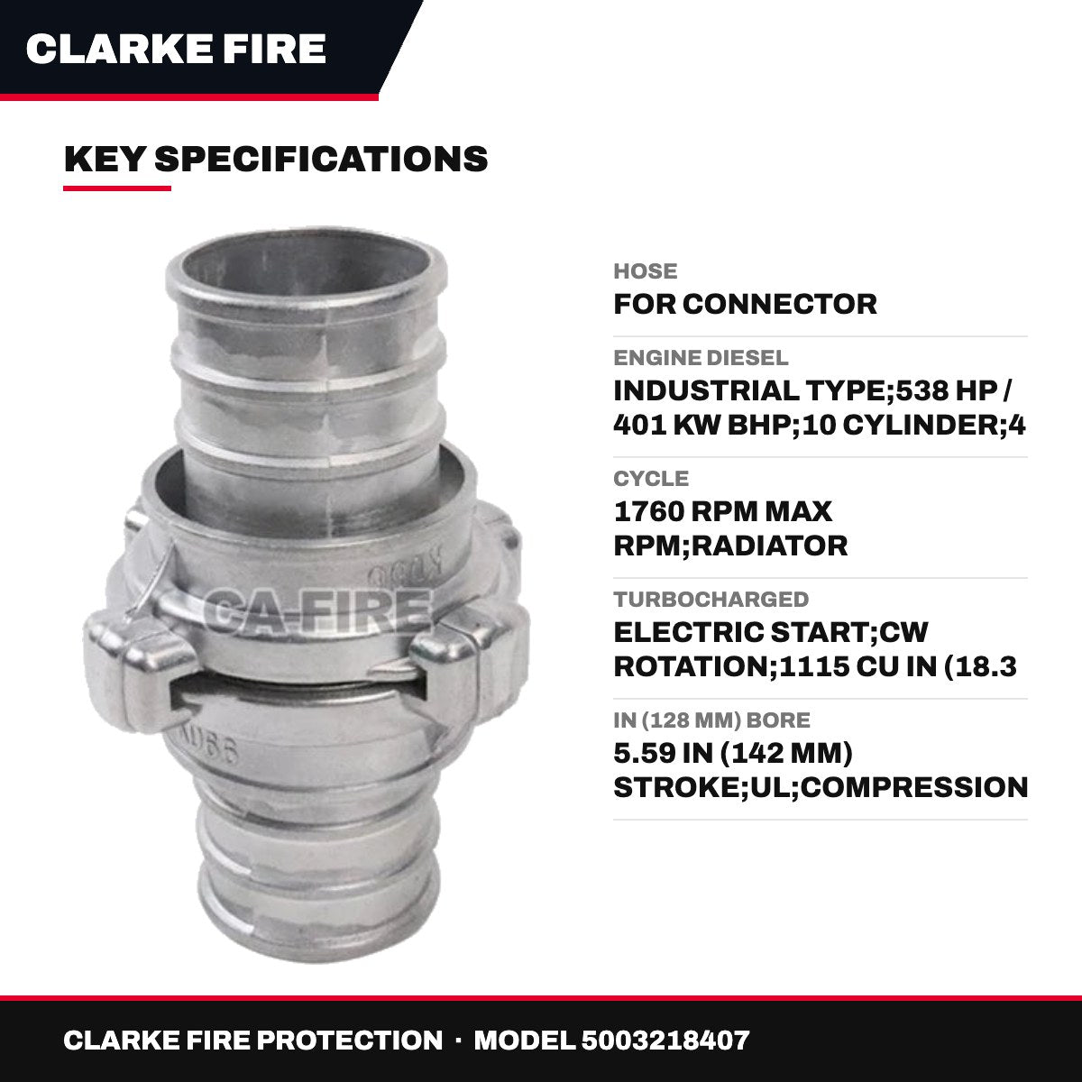 Clarke Fire Protection – Hose, For Connector