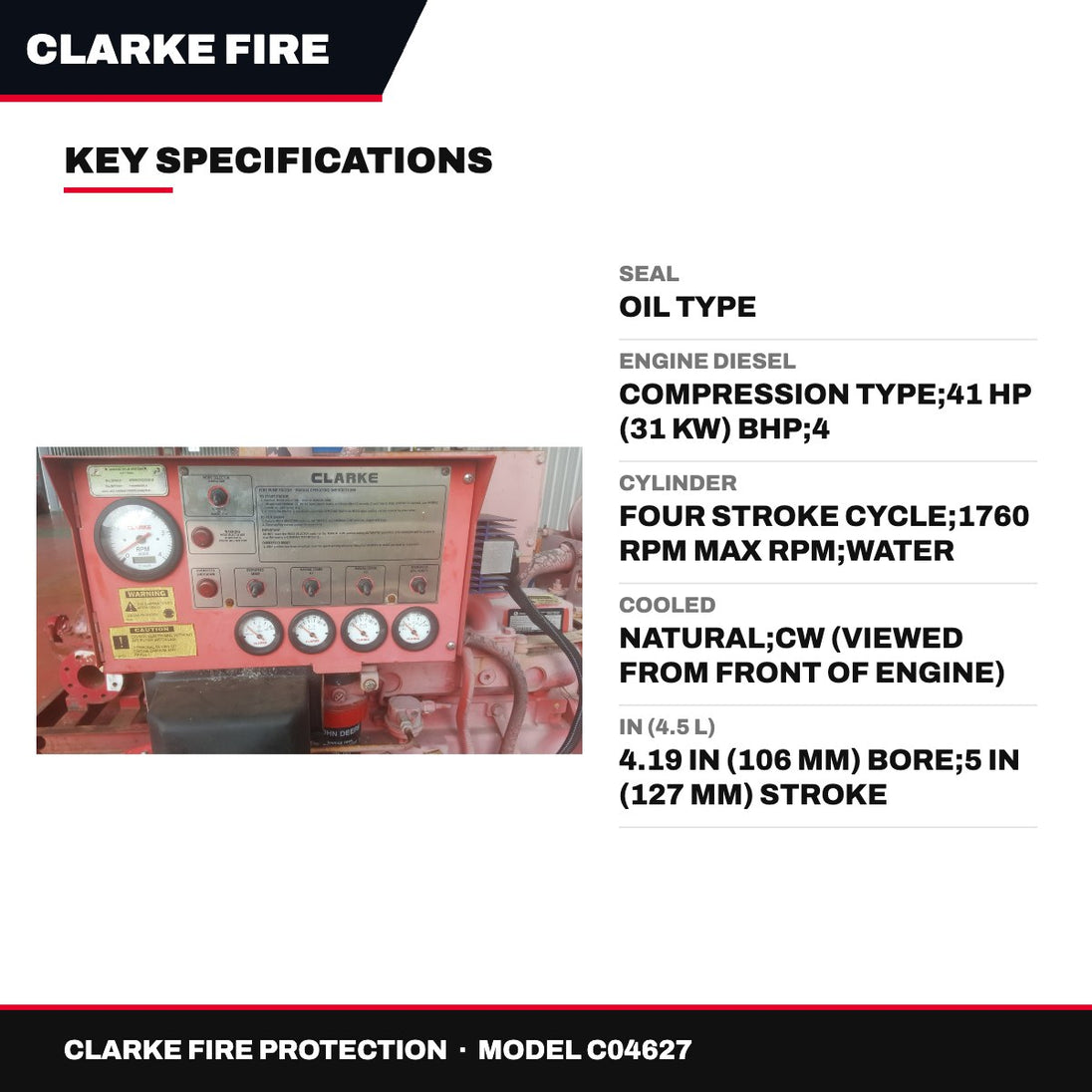 Clarke Fire Protection C04627 – Seal – Oil Type