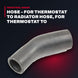 Clarke Fire Protection C053309 – Hose – For Thermostat To Radiator Hose, For Thermostat To Radiator