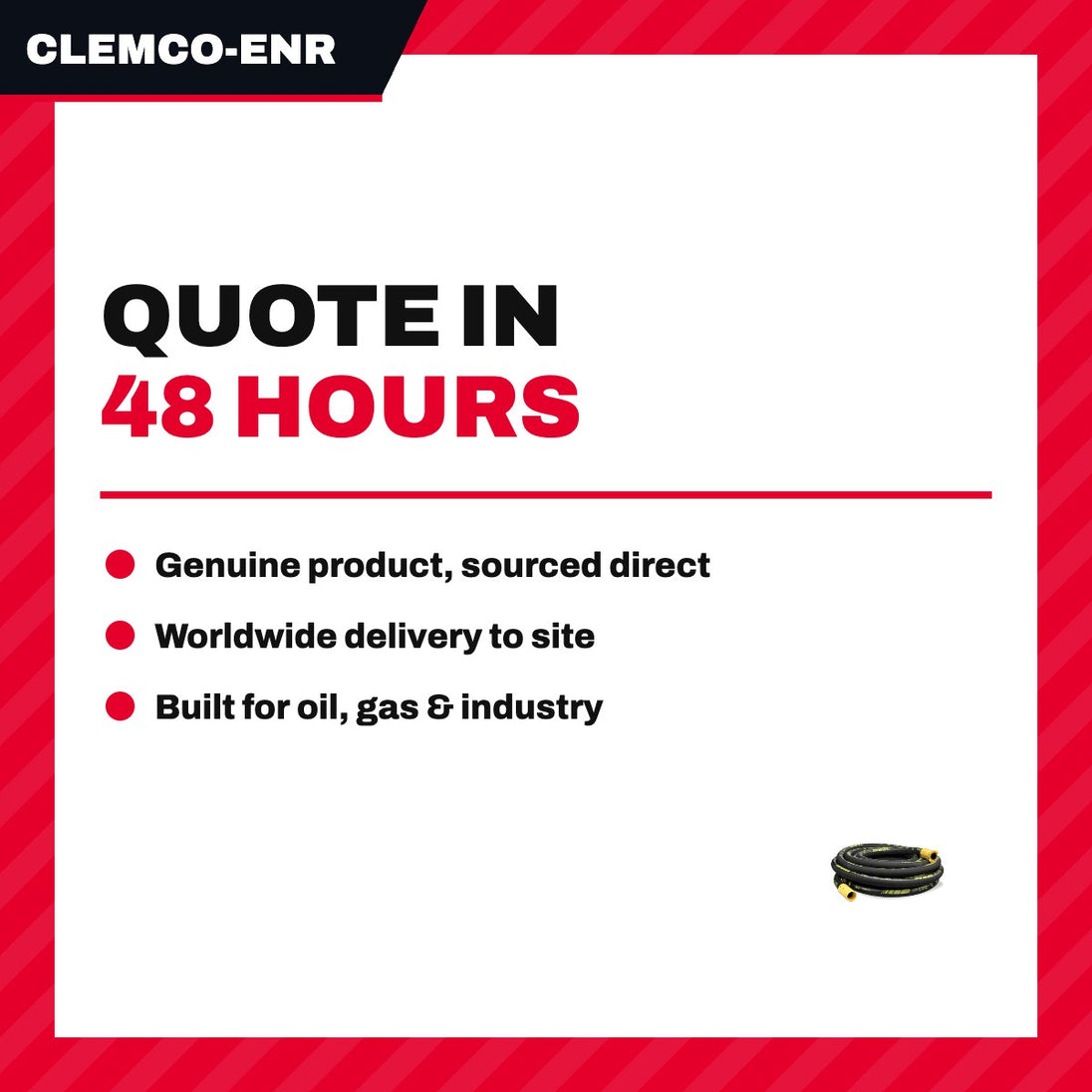 Clemco-Enroco Nl 4260 – Hose – Size 32X8 In 40 Meter, For Blast Hose Hose