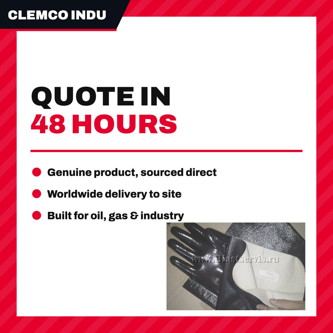 Clemco Industries 99159Z – Gloves – Size Free, Full Set Glove Type