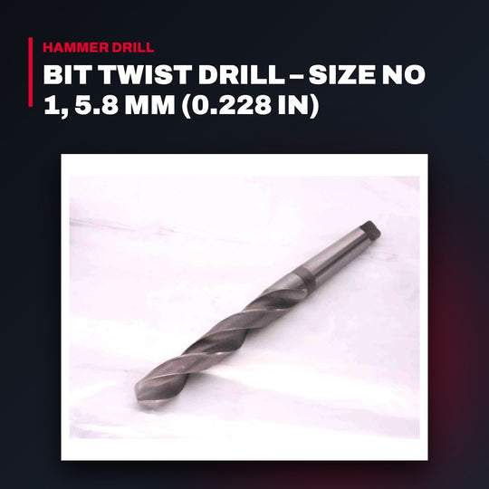 Cleveland 2001 – Bit Twist Drill – Size No 1, 5.8 Mm (0.228 In)