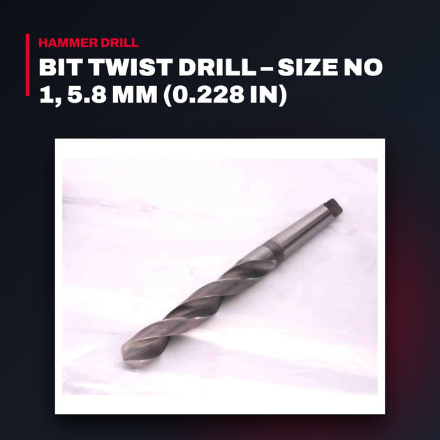 Cleveland 2001 – Bit Twist Drill – Size No 1, 5.8 Mm (0.228 In)