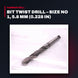 Cleveland 2001 – Bit Twist Drill – Size No 1, 5.8 Mm (0.228 In)