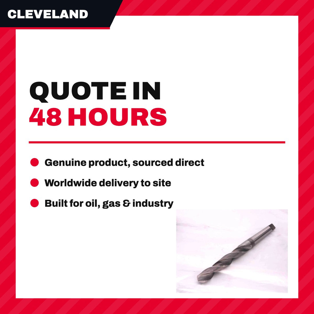 Cleveland 2001 – Bit Twist Drill – Size No 1, 5.8 Mm (0.228 In)