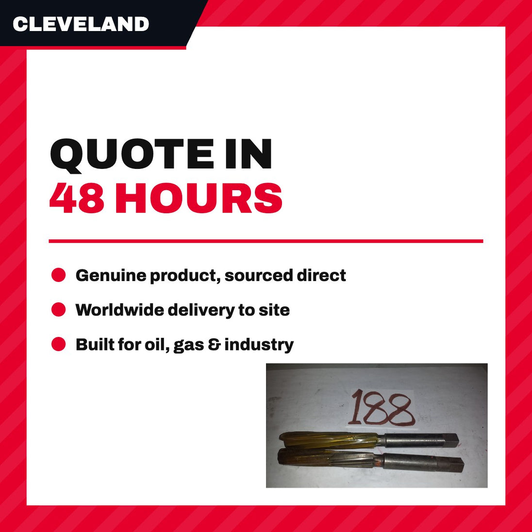 Cleveland C23815 – Reamer – Structural Type, 5/8 In Dia