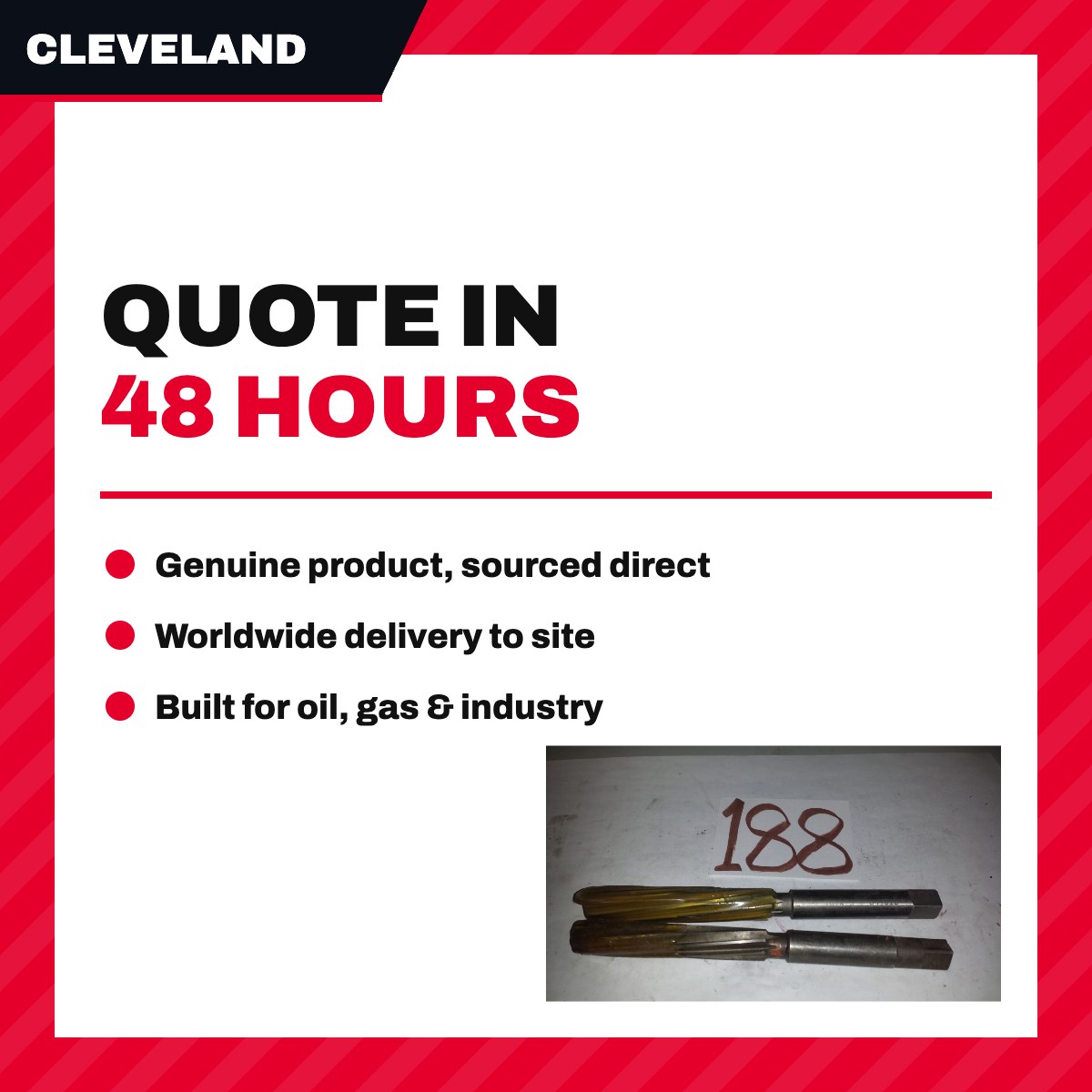 Cleveland C23815 – Reamer – Structural Type, 5/8 In Dia