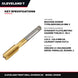 Cleveland Twist Drill Division Us C54909 – Tap Hand – Machine Screw Type, Ground