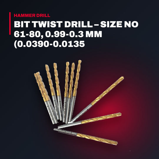 Cleveland Twist Drill Division Us Kennametal C00937 – Bit Twist Drill – Size No 61-80, 0.99-0.3 Mm (0.0390-0.0135