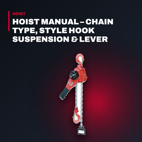 Coffing Hoists LSB30005NC – Hoist Manual – Chain Type, Style Hook Suspension & Lever