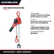 Coffing Hoists LSB30005NC – Hoist Manual – Chain Type, Style Hook Suspension & Lever