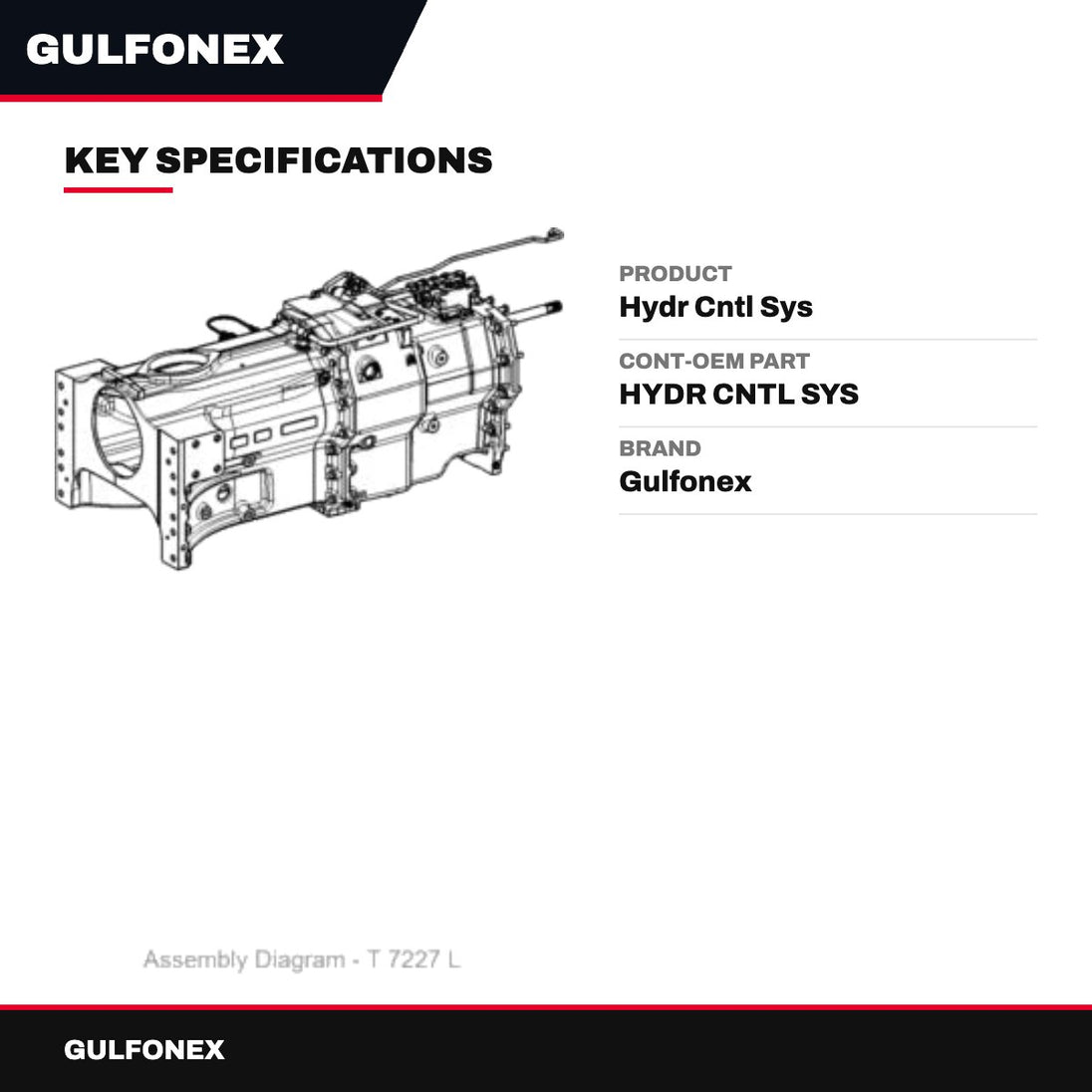 Cont-Oem Part – Hydr Cntl Sys