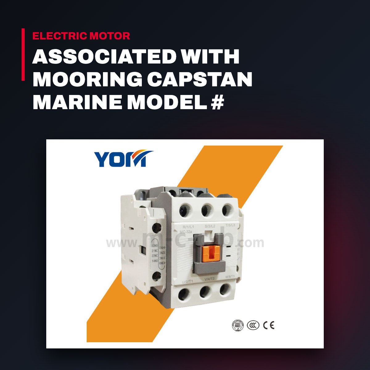 Contactor Motor – Magnetic Type, 3 Pole