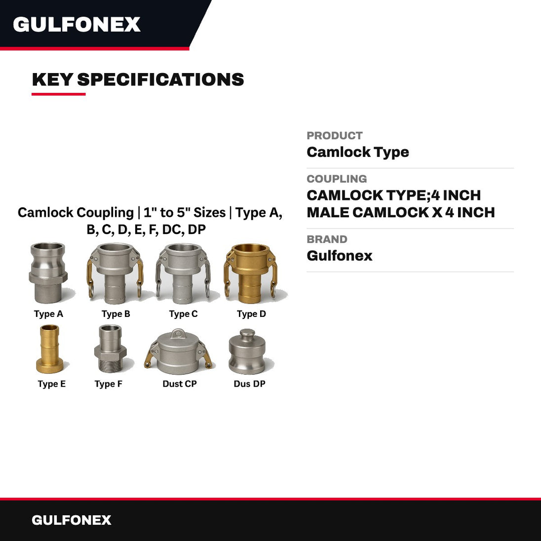 Coupling – Camlock Type