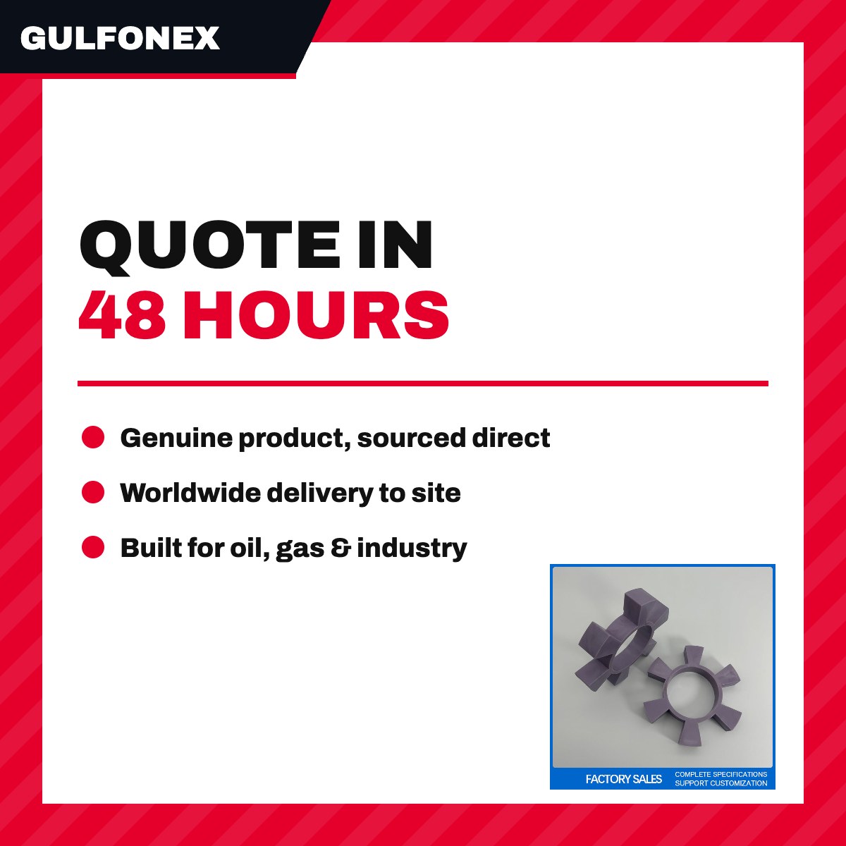 Coupling Shaft – Style Flexible, Elastomer Element