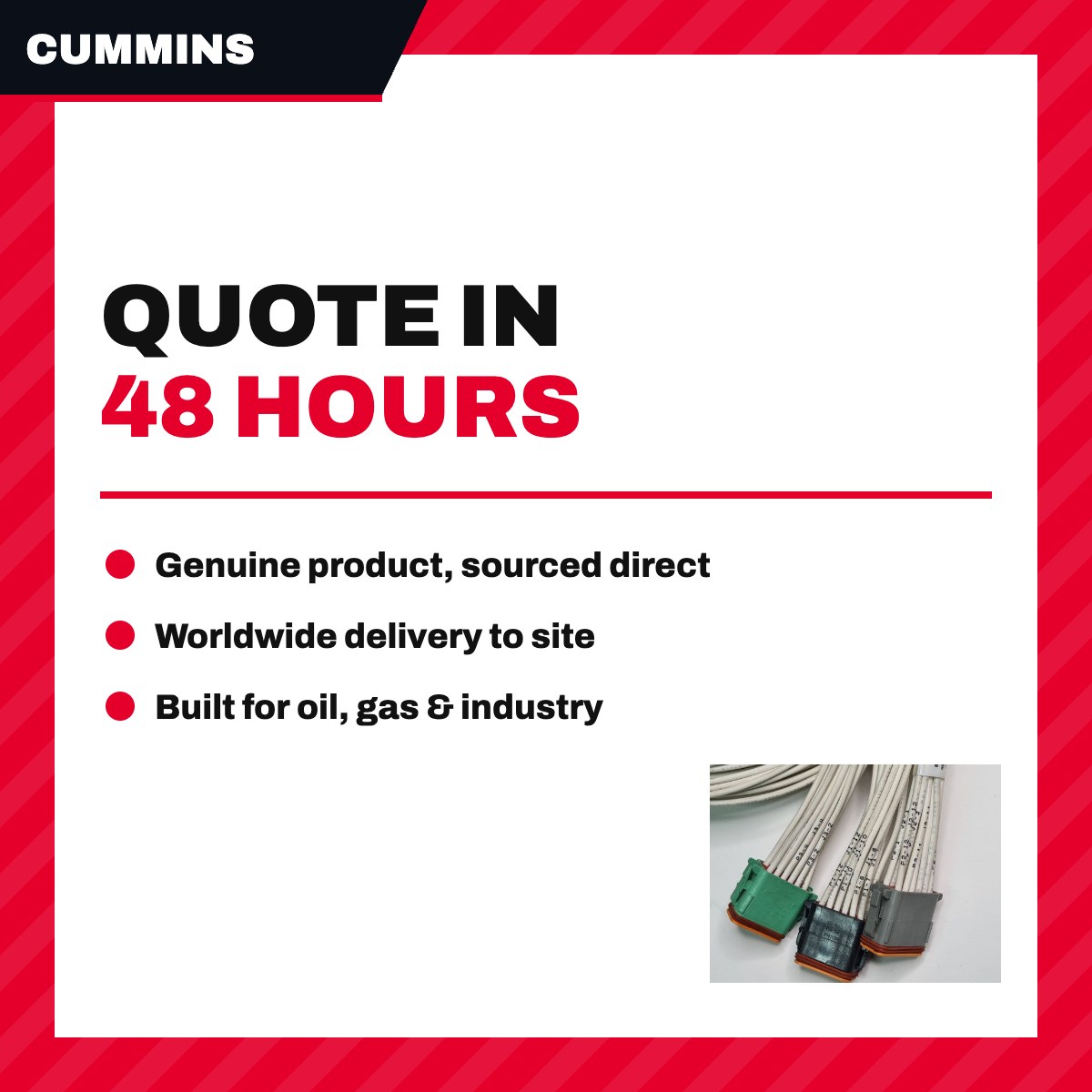 Cummins 0338-4814 – Harness – Extension Type, Direct Current - 2